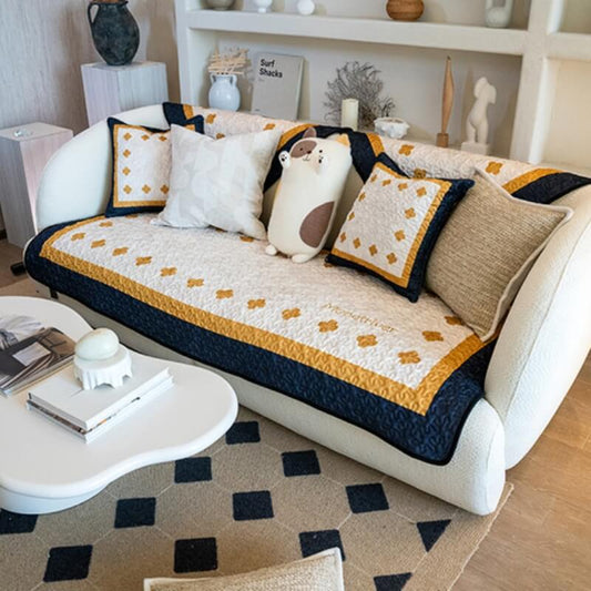 [Perfektes Geschenk] Leichter, luxuriöser Sofabezug aus Baumwolle, kratzfester Möbelschutz, Couchbezug